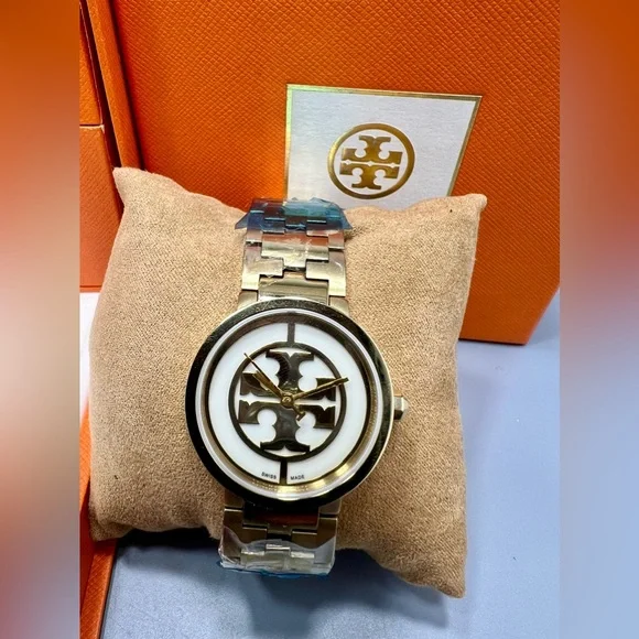 TORY BURCH Reva Ivory Dial Gold-tone Ladies Watch Item No  display picture 2